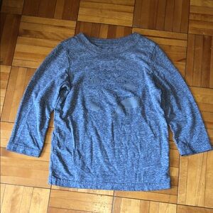 Cat & Jack Heathered Gray Long Sleeve Tee